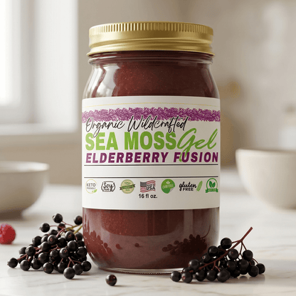 Sea Moss Gel - Elderberry Flavor 16oz